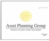 ASSET PLANNING GROUP FINANCIAL ADVISORS/ MONEY MANAGEMENT
