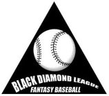 BLACK DIAMOND LEAGUE FANTASY BASEBALL
