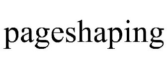 PAGESHAPING