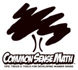 COMMON SENSE MATH TIPS, TRICKS & TOOLS FOR DEVELOPING NUMBER SENSE