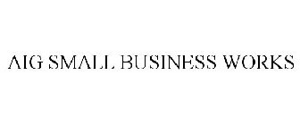AIG SMALL BUSINESS WORKS