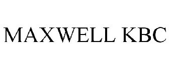 MAXWELL KBC