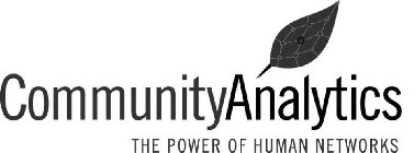 COMMUNITY ANALYTICS THE POWER OF HUMAN NETWORKS