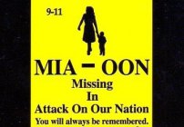 9-11 MIA-OON MISSING IN ATTACK ON OUR NATION YOU WILL ALWAYS BE REMEMBERED