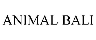 ANIMAL BALI