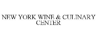 NEW YORK WINE & CULINARY CENTER