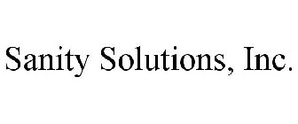 SANITY SOLUTIONS, INC.