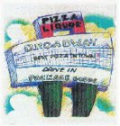 PIZZA LIQUOR BROADWAY BEST PIZZA IN TOWN DRIVE IN PACKAGE GOODS