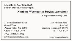 NORTHERN WESTCHESTER SURGICAL ASSOCIATES A HIGHER STANDARD OF CARE
