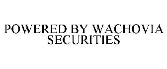 POWERED BY WACHOVIA SECURITIES