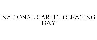 NATIONAL CARPET CLEANING DAY