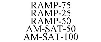 RAMP-75 RAMP-25 RAMP-50 AM-SAT-50 AM-SAT-100