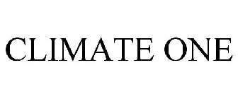 CLIMATE ONE