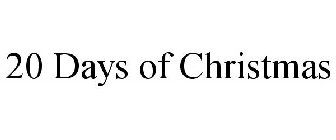 20 DAYS OF CHRISTMAS