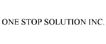 ONE STOP SOLUTION INC.
