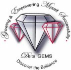 · DELTA GEMS GROWING & EMPOWERING MYSELF SUCCESSFULLY · DISCOVER THE BRILLIANCE
