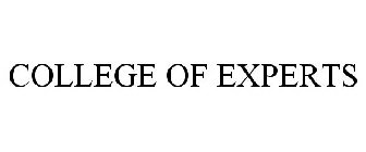 COLLEGE OF EXPERTS