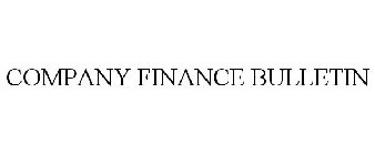 COMPANY FINANCE BULLETIN