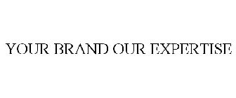 YOUR BRAND OUR EXPERTISE