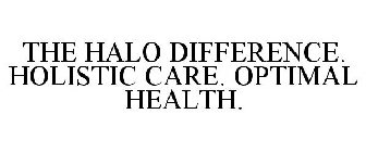 THE HALO DIFFERENCE. HOLISTIC CARE. OPTIMAL HEALTH.