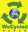 WE WECYCLED PAPER