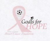 GOALS FOR HOPE MILES OF HOPE BREAST CANCER FOUNDATION