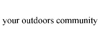 YOUR OUTDOORS COMMUNITY