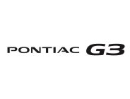 PONTIAC G3