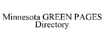 MINNESOTA GREEN PAGES DIRECTORY