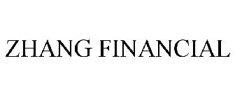 ZHANG FINANCIAL