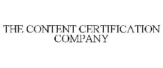 THE CONTENT CERTIFICATION COMPANY