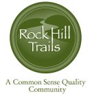 ROCK HILL TRAILS A COMMON SENSE QUALITY COMMUNITY
