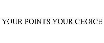 YOUR POINTS YOUR CHOICE