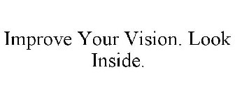IMPROVE YOUR VISION. LOOK INSIDE.