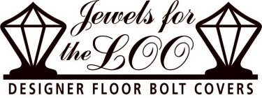 JEWELS FOR THE LOO DESIGNER FLOOR BOLT COVERS