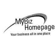 MYBIZ HOMEPAGE YOUR BUSINESS ALL IN ONE PLACE