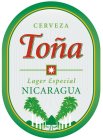 CERVEZA TOÑA LAGER ESPECIAL NICARAGUA