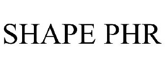 SHAPE PHR