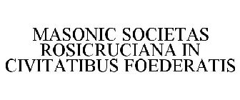 MASONIC SOCIETAS ROSICRUCIANA IN CIVITATIBUS FOEDERATIS