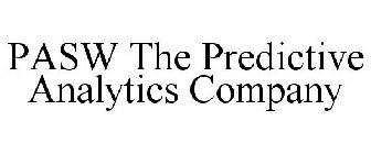 PASW THE PREDICTIVE ANALYTICS COMPANY