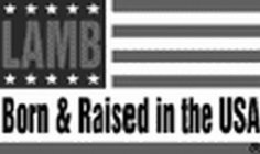 LAMB BORN & RAISED IN THE USA