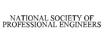 NATIONAL SOCIETY OF PROFESSIONAL ENGINEERS
