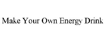 MAKE YOUR OWN ENERGY DRINK