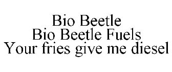 BIO BEETLE BIO BEETLE FUELS YOUR FRIES GIVE ME DIESEL