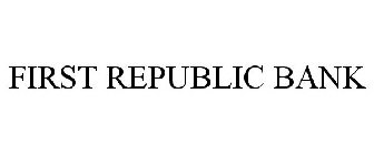 FIRST REPUBLIC BANK