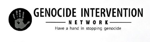 GENOCIDE INTERVENTION NETWORK HAVE A HAND IN STOPPING GENOCIDE