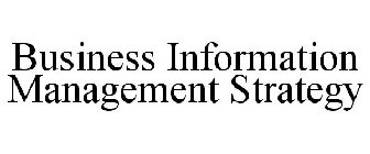 BUSINESS INFORMATION MANAGEMENT STRATEGY