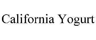 CALIFORNIA YOGURT