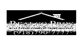 REALCO PROS REAL ESTATE COMPANY PROFESSIONALS (918)790-7777