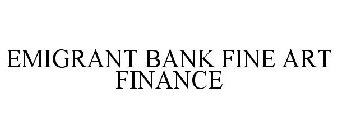 EMIGRANT BANK FINE ART FINANCE